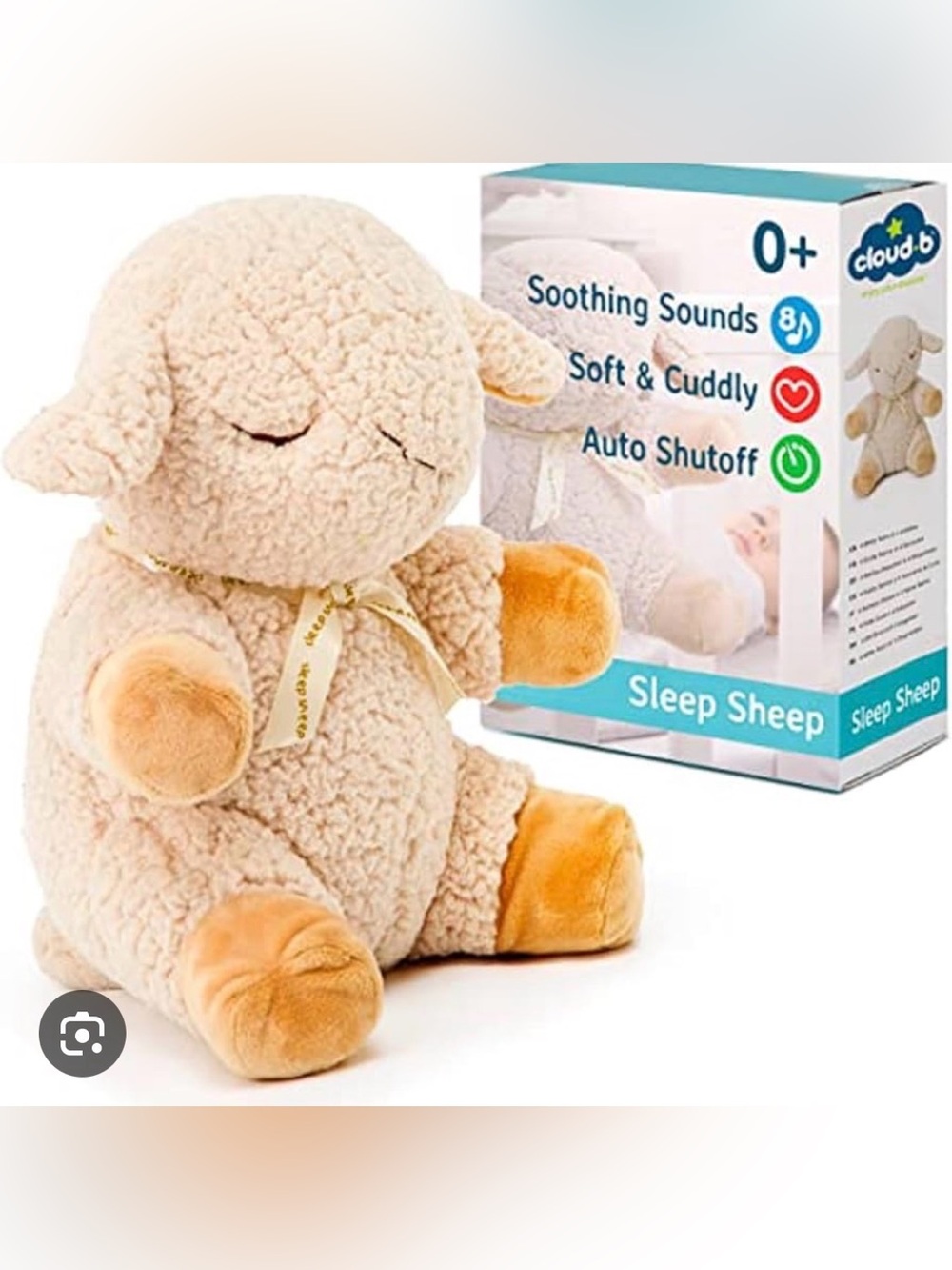 Cloud b Sleep Sheep Plush Sound Machine - Cream and Tan Accents